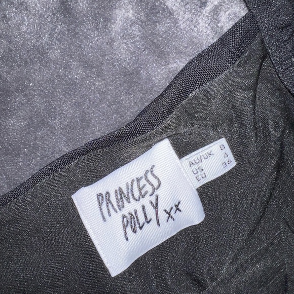 Princess Polly City Lights Crop Top in Black Size 4 - Picture 10 of 10